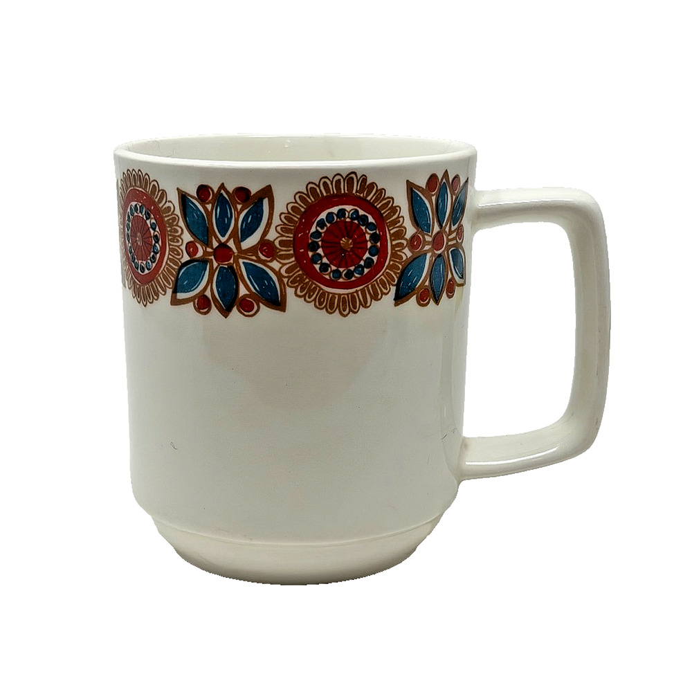 Figgjo Flint Norway Astrid Mug Turi Gramstad Oliver Folk Art Floral Ceramic